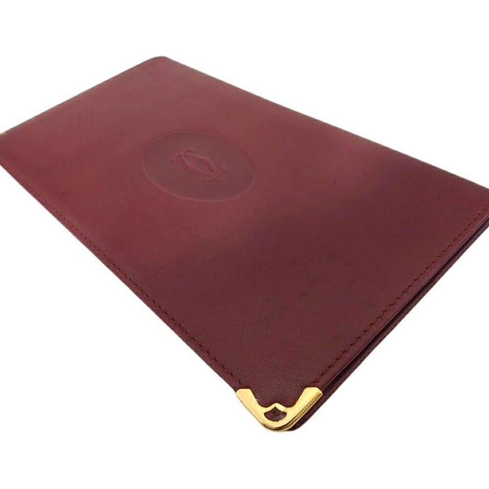 CARTIER Bill Compartment Bordeaux Women Authentic secondhand